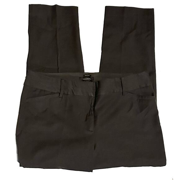 Talbots Newport Dark Charcoal Gray Straight Leg Career Pants Women's Plus 16 - Picture 1 of 7